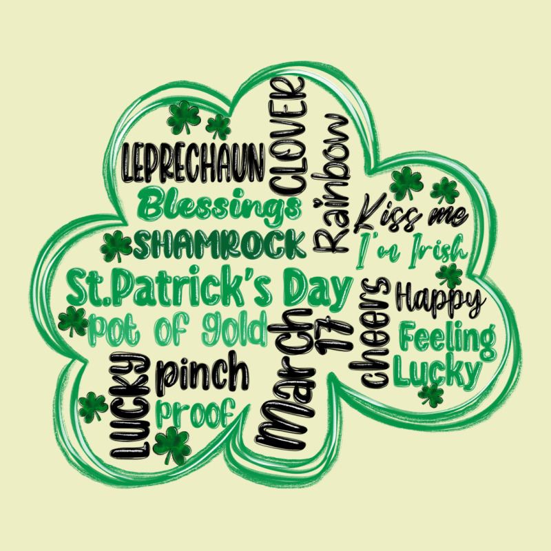St Patricks Day Shamrock Typography Urban Hoodie by MaliasSmallBusiness | Teevron