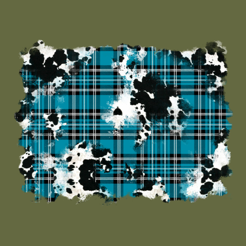 Winter Plaid Cowhide Pattern Background Long Sleeve Tee by RanaPortraitStore | Teevron