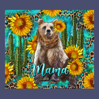 Mama Bear With Sunflowers And Cactus Vintage Tee | Teevron