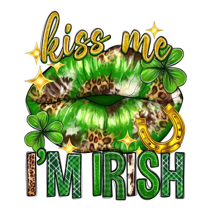 Kiss Me Im Irish St.patricks Day Lips St.patricks Heavyweight Hoodie by Neo Western | Teevron