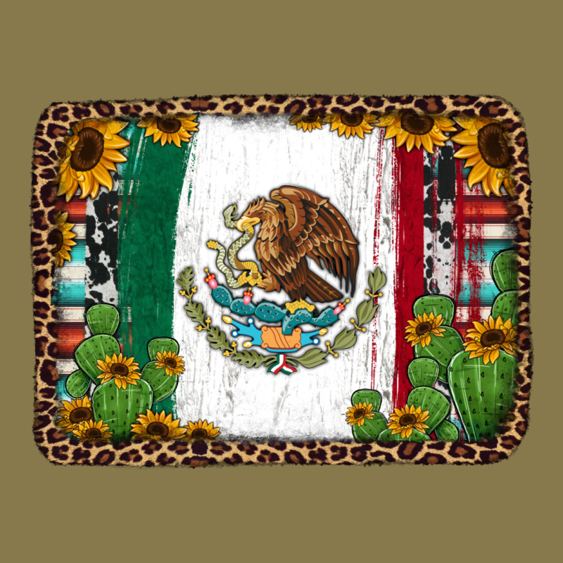 Mexican Flag Background With Cactus And Sunflower Premium Hoodie by Jasminsmagicworld | Teevron