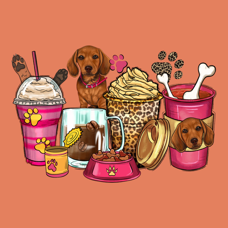 Dachshund Coffee Cups Classic Tee by Zillion Design Studio | Teevron