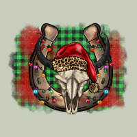 Christmas Horseshoe Bull Skull Long Sleeve Tee | Teevron
