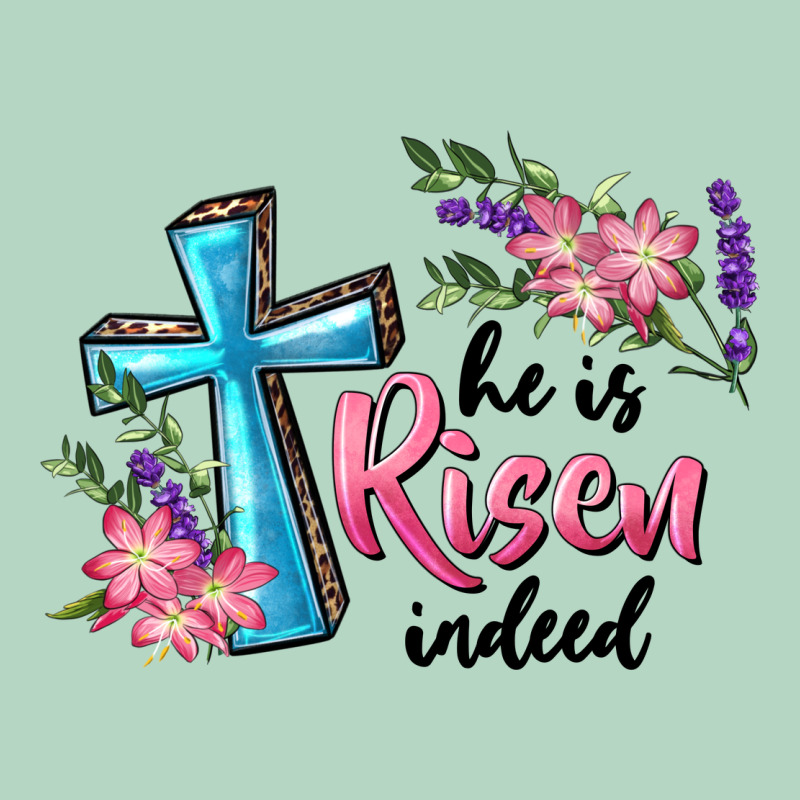 He Is Risen Indeed Cross And Flowers Classic Tee by RanaPortraitStore | Teevron