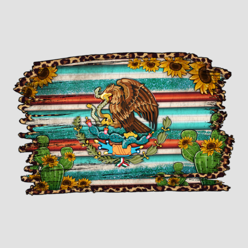 Cactus Turquoise Serape Leopard Mexican Flag Premium Hoodie by Jasminsmagicworld | Teevron