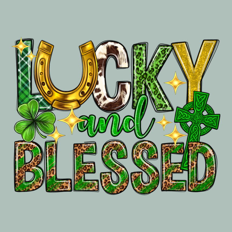 Lucky And Blessed St. Patricks Day Heavyweight Hoodie by Neo Western | Teevron