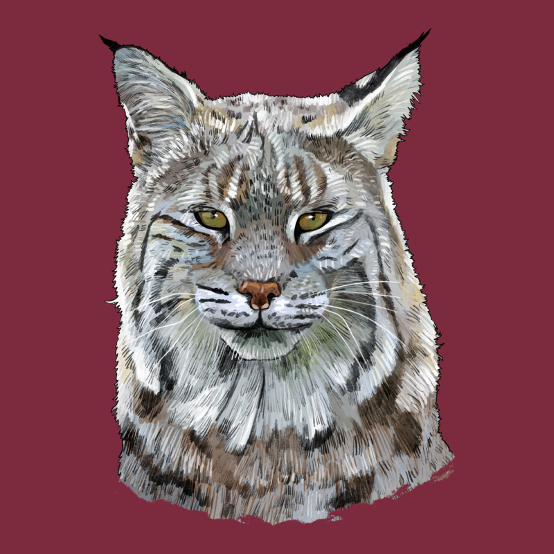 Bobcat Head Premium Hoodie by LillyAllenDesigns | Teevron