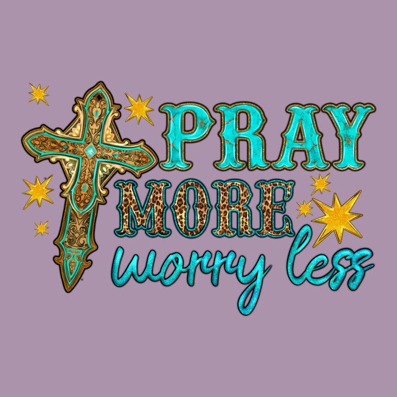 Pray More Worry Less Heavyweight Hoodie by HRA Design Shop | Teevron