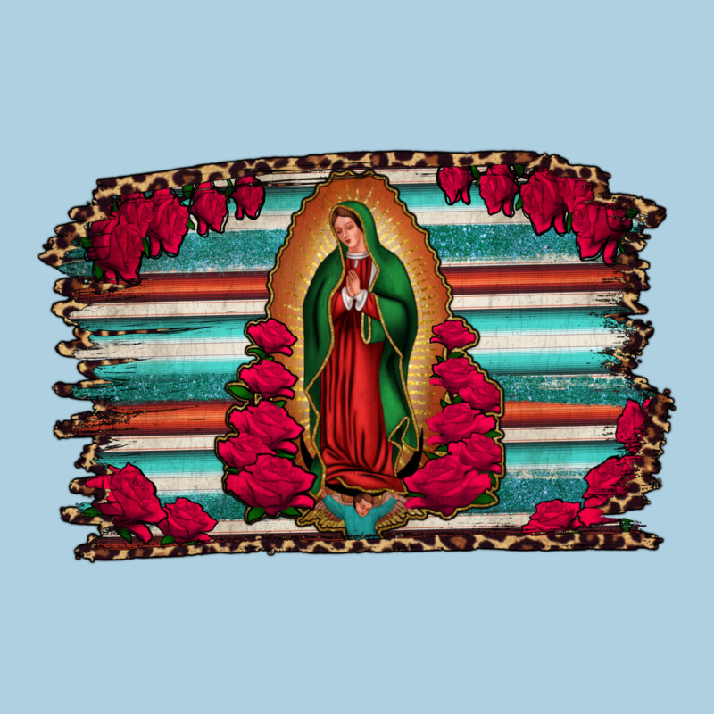 Lady Of Guadalupe Serape And Roses Premium Hoodie by Jasminsmagicworld | Teevron