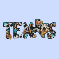 Texas Sunflower Cowhide Leopard Texas Map Urban Heavy Tee | Teevron