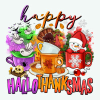 Happy Hallothanksmas Coffee Cups Premium Hoodie | Teevron