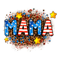 usa Mama  leopard background | Teevron