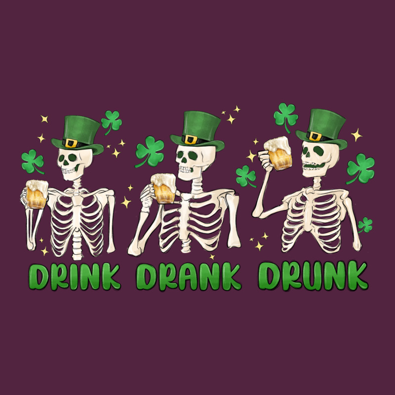 Drink Drank Drunk St. Patricks Day Skeletons Urban Hoodie by MaliasSmallBusiness | Teevron