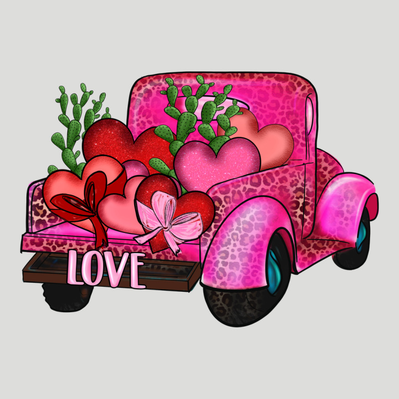 Valentine's Day Heart Cactus Truck Zipper Hoodie by RanaPortraitStore | Teevron