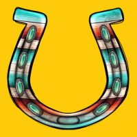 Serape Turquoise Horseshoe Premium Hoodie | Teevron