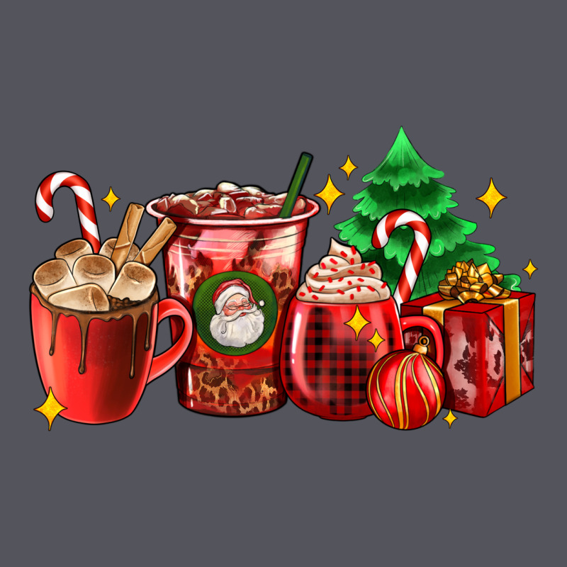 Christmas Coffee Cups With Gift And Christmas Tree Vintage Hoodie by AdoDesignShop | Teevron