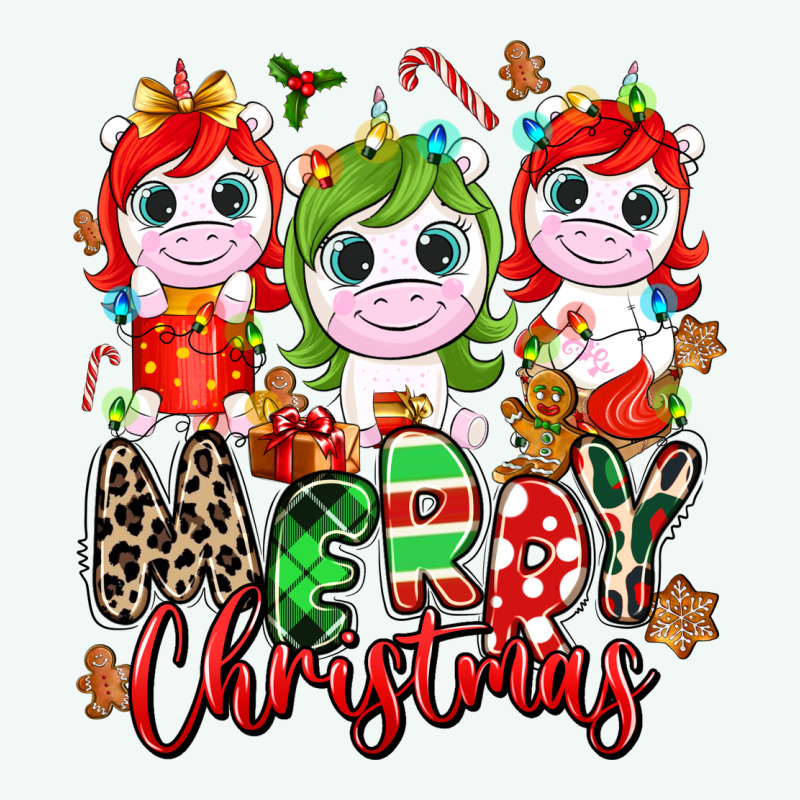 Merry Christmas Unicorns Premium Hoodie by NancyCooperArtShop | Teevron