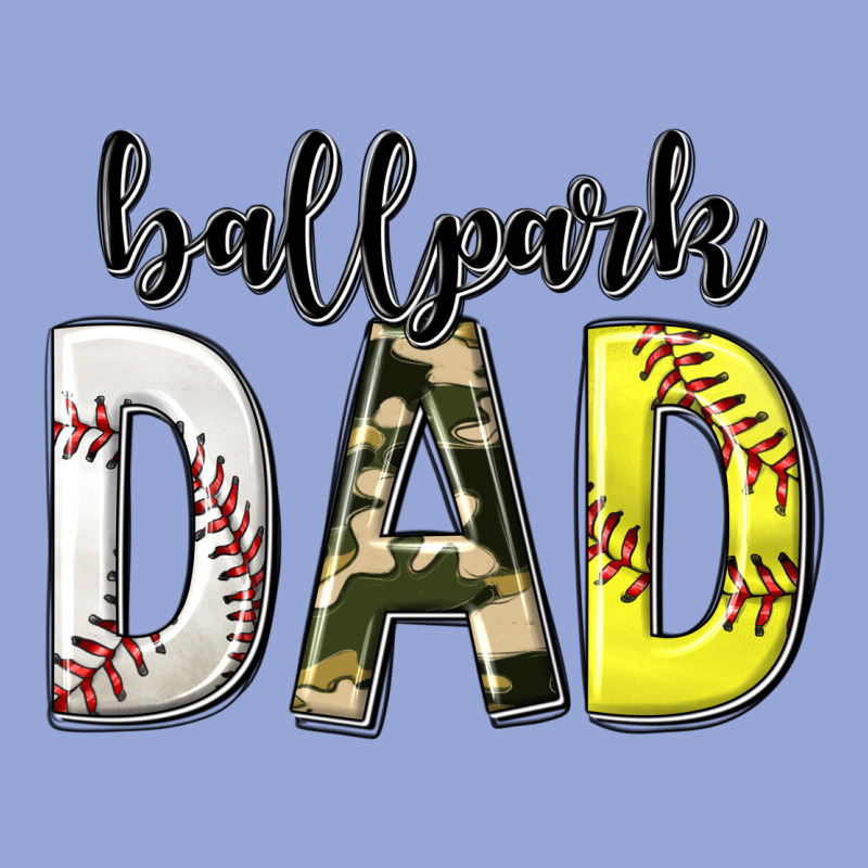 Ballpark Dad With Softball And Baseball Classic Tee by texasbilliewilder | Teevron