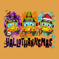 Happy Hallothanksmas School Bus Premium Hoodie | Teevron