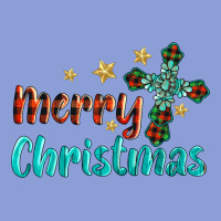 Merry Christmas Turquoise Gemstones Cross Long Sleeve Tee | Teevron