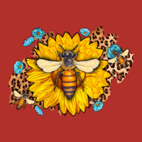 Bee Sunflower Leopard Premium Hoodie | Teevron
