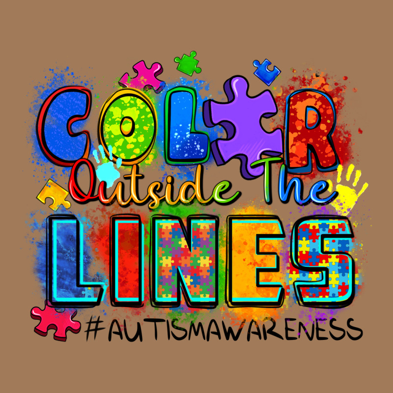 Color Outside The Lines Autism Awareness Classic Tee by Zillion Design Studio | Teevron