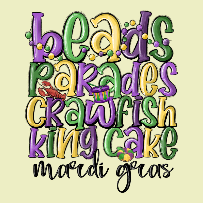 Beads Parades Crawfish King Cake Mardi Gras Urban Hoodie by MaliasSmallBusiness | Teevron