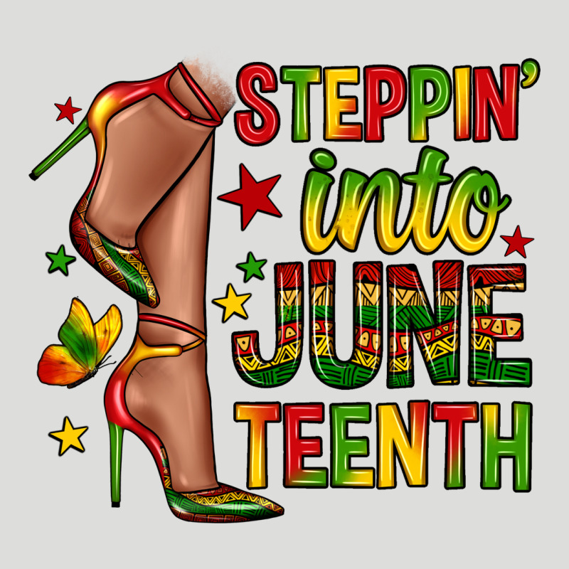 Steppin Into Juneteenth Zipper Hoodie by Zillion Design Studio | Teevron