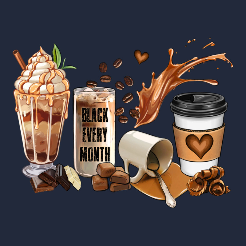 Black Every Month Melanin Coffee Cups Premium Sweatshirt by JahusDesignShop | Teevron