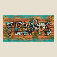 Texas Sunflower Cactus Cowhide Leopard Licence Plate Urban Heavy Tee | Teevron