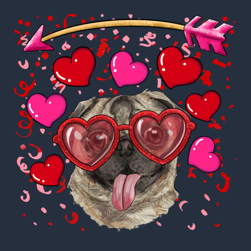 Valentine's Day  Pug Zipper Hoodie by RanaPortraitStore | Teevron