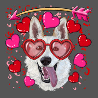 Valentine's Day  White Shepherd Zipper Hoodie | Teevron