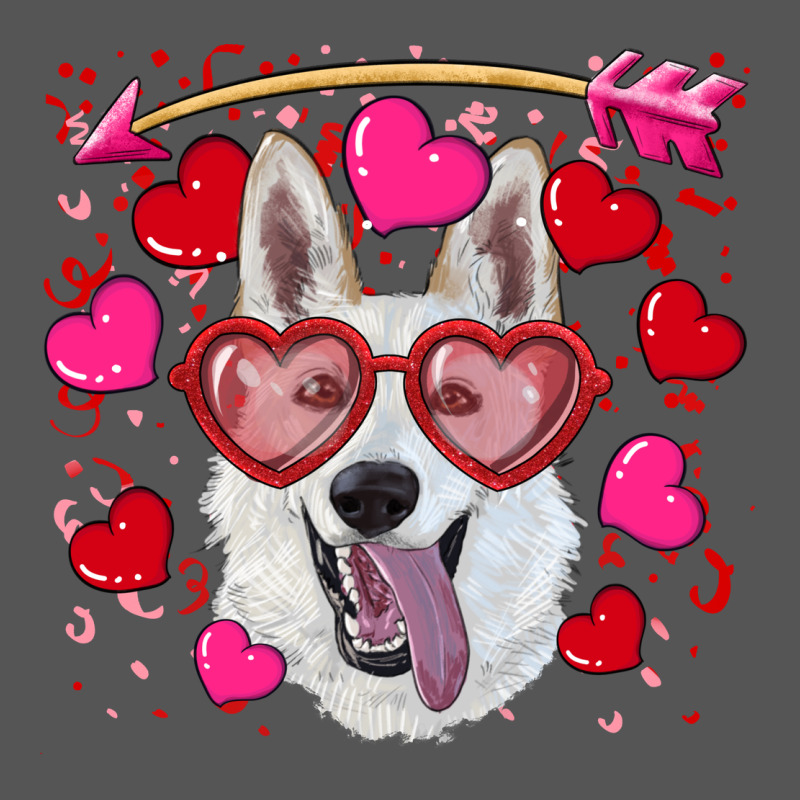 Valentine's Day  White Shepherd Zipper Hoodie by RanaPortraitStore | Teevron