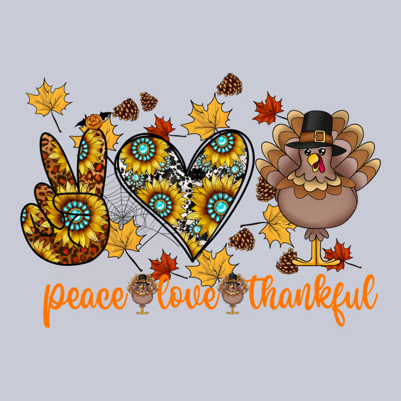 Peace Love Thankful Heavyweight Hoodie by CowhideDigitalArt | Teevron
