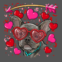 Valentine's Day French Bulldog Puppy Zipper Hoodie | Teevron