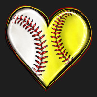 Baseball And Softball Heart Classic Tee | Teevron