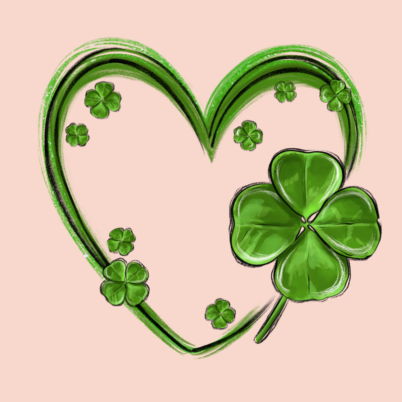 St Patricks Day Shamrock Heart Urban Hoodie by MaliasSmallBusiness | Teevron