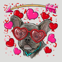 Valentine's Day French Bulldog Puppy Zipper Hoodie | Teevron
