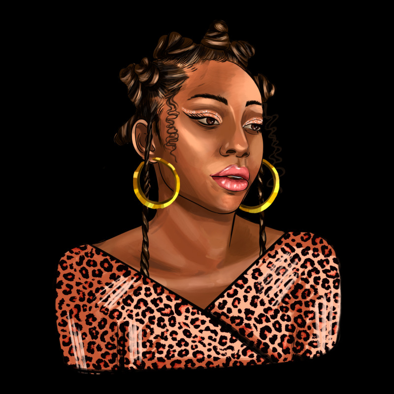 Afro Woman Premium Sweatshirt by AdoDesignShop | Teevron