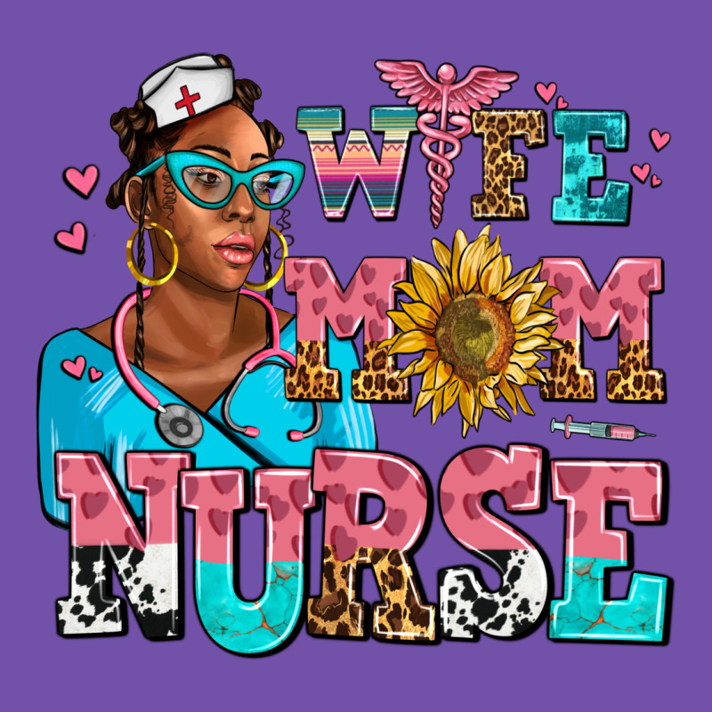 Afro Wife Mom Nurse Premium Sweatshirt by AdoDesignShop | Teevron