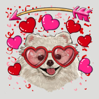Valentine's Day White Pomeranian Zipper Hoodie | Teevron