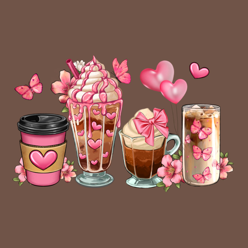 Floral Coffee Cups Premium Sweatshirt by JahusDesignShop | Teevron