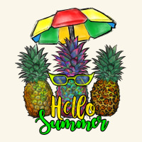 Hello Summer Pineapples Premium Hoodie | Teevron