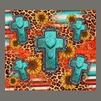 Turquoise Cross Pattern Premium Hoodie | Teevron