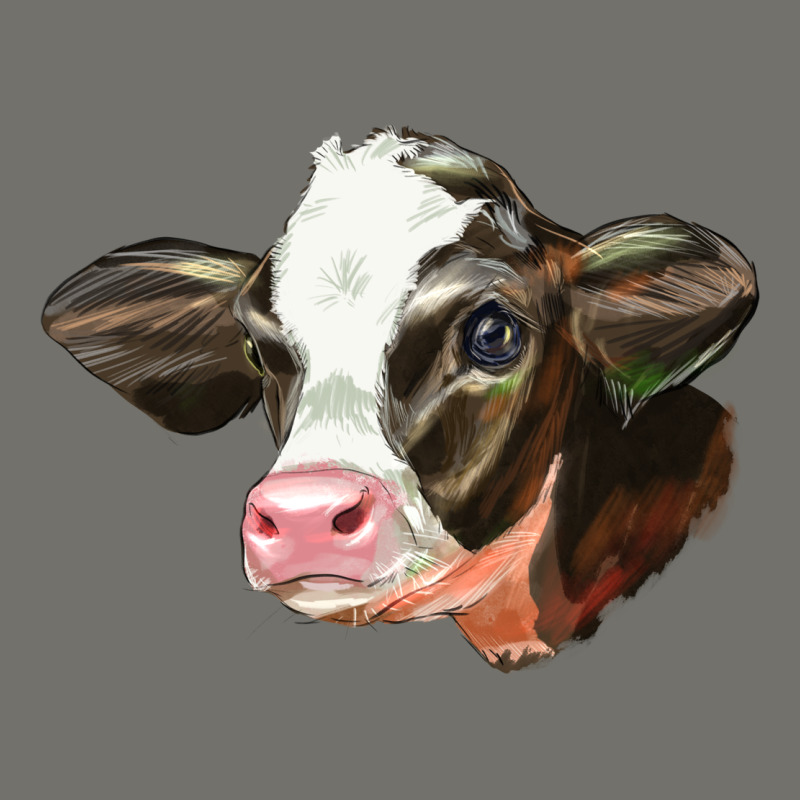 Holstein Calf Face Premium Hoodie by LillyAllenDesigns | Teevron