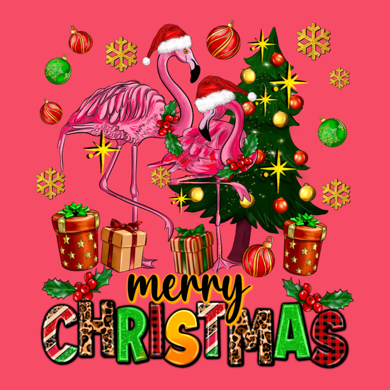 Flamingo Merry Christmas Premium Sweatshirt by AdoDesignShop | Teevron