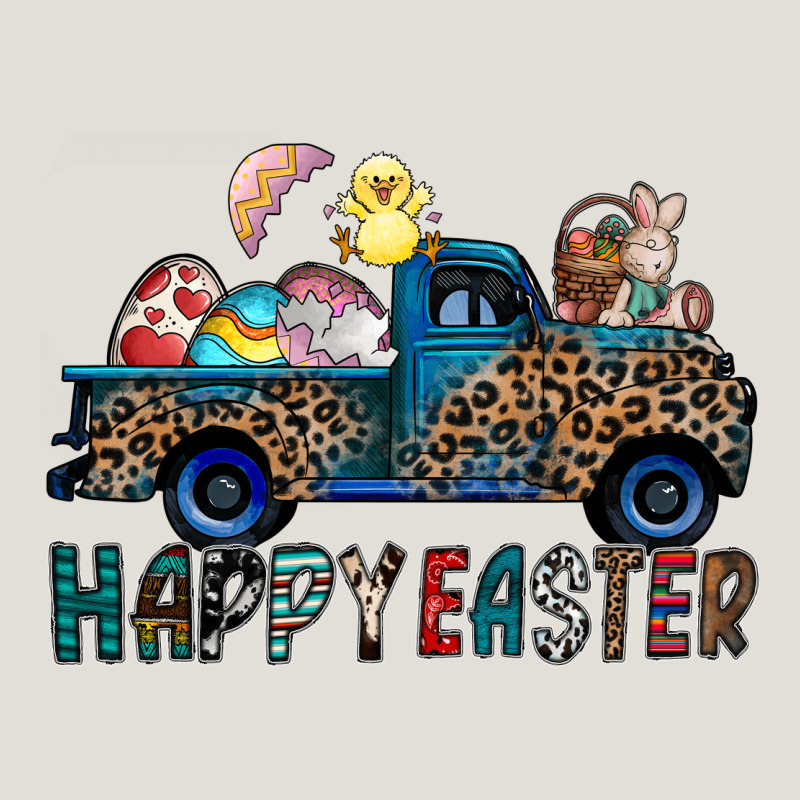 Happy Easter Truck Heavy Core Tee by CowhideDigitalArt | Teevron