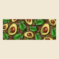 Avocados With Wood And Leopard Background 11 Oz Mug Ladies Tee | Teevron