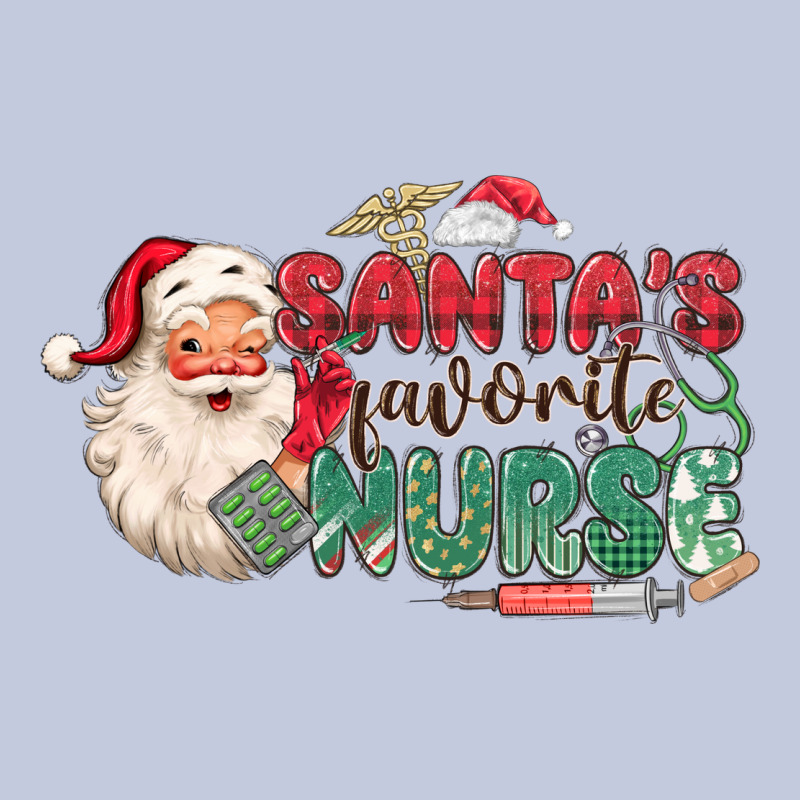 Santa's Favorite Nurse Long Sleeve Tee by MaliasSmallBusiness | Teevron