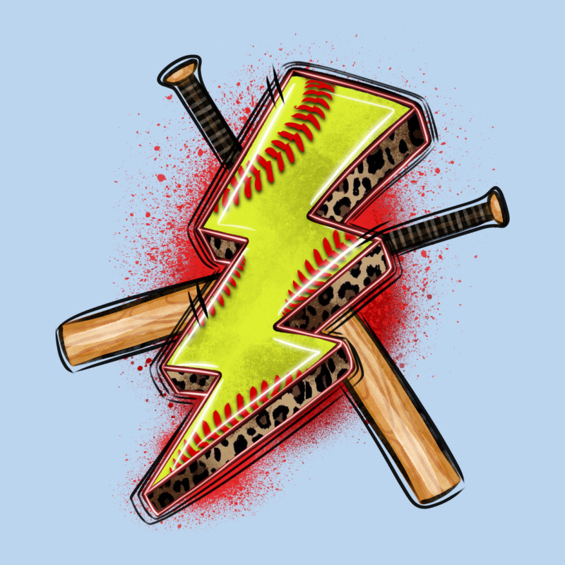 Softball Lightning Bolt Classic Tee by Zillion Design Studio | Teevron